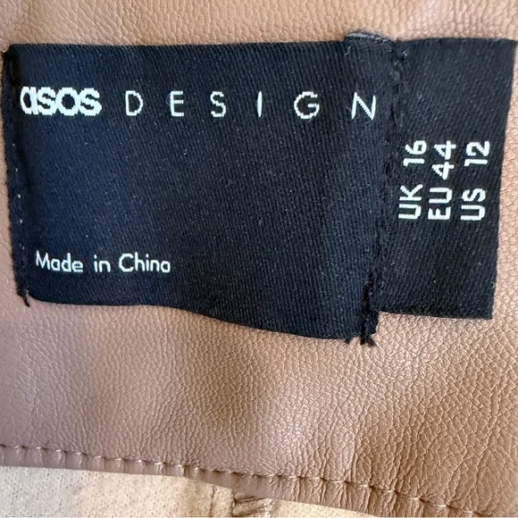 ASOS DESIGN faux leather sweatpants Size 12 Women’s - Picture 5 of 11